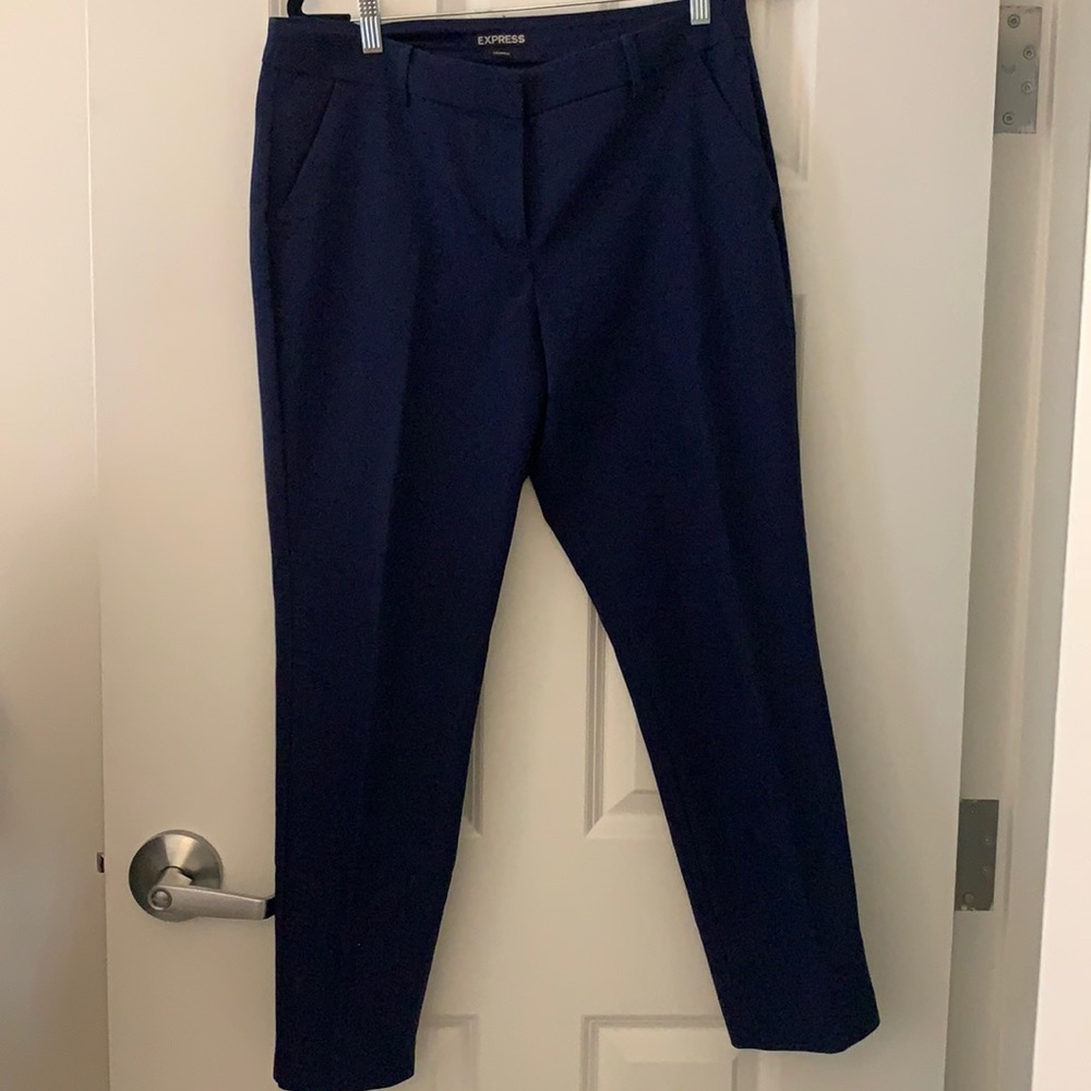 Navy express columnist trouser